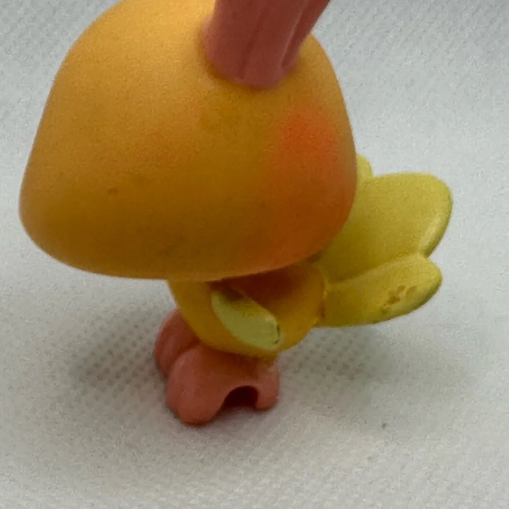 Orange and Yellow Pastel Peacock‎ Bird Littlest Pet Shop.  Guaranteed authentic